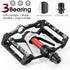 3 Bearings Bicycle Pedals Ultralight Anti-Slip Road Bike Pedal Cycling Sealed Bearing Bike Pedals Mountain Bike Pedals Composite Bearing Bicycle Pedals With Wide Flat Platform