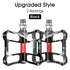 3 Bearings Bicycle Pedals Ultralight Anti-Slip Road Bike Pedal Cycling Sealed Bearing Bike Pedals Mountain Bike Pedals Composite Bearing Bicycle Pedals With Wide Flat Platform