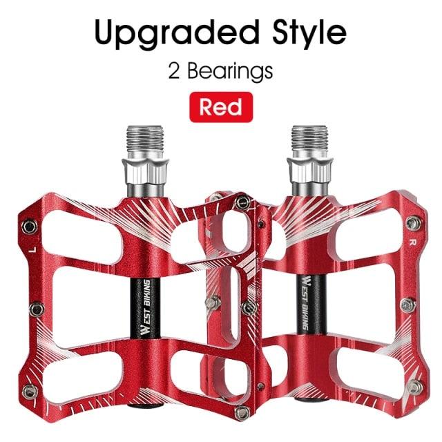 3 Bearings Bicycle Pedals Ultralight Anti-Slip Road Bike Pedal Cycling Sealed Bearing Bike Pedals Mountain Bike Pedals Composite Bearing Bicycle Pedals With Wide Flat Platform