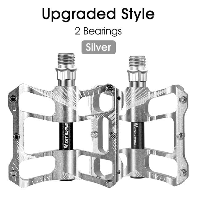 3 Bearings Bicycle Pedals Ultralight Anti-Slip Road Pedal Cycling Sealed Bearing Bike Pedals Accessories Bearings Pedals For Bicycle Lightweight Bicycle Pedals Of Road Bikes