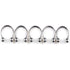 316L Surgical Stainless Steel Circular Barbells Horseshoe 18g Lip Ring Eyebrow Nose Studs Body Stainless Steel Fake Nose Ring Clip On Septum Piercing Faux Hoop Nose Ring Nose Punk Body Cartilage Tragus Ring Piercing Jewelry