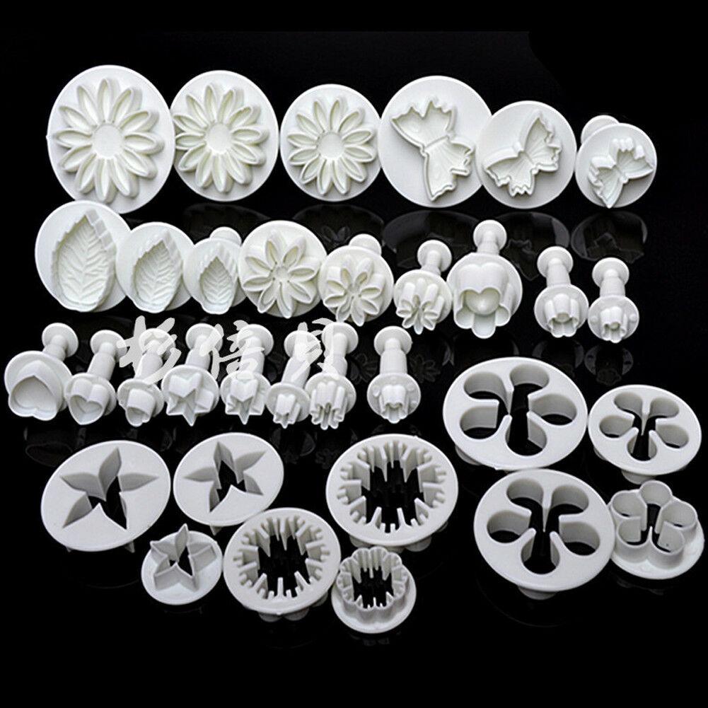 33pcs Fondant Cutter Cake Tools Cookie Mold Biscuit Mould Craft 3D Bakeware Sets New Baking Mold Pastry Fondant Cake Decorating Sugarcraft Cookie Cutter Tools Mold Durable Cake Mould For Cookies