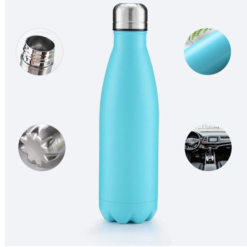 350/500/750/1000ml Double Wall Stainless Steel Water Bottle Thermos Bottle Keep Hot and Cold Insulated Vacuum Flask Sport  Stainless Steel Double Wall Insulated Water Bottle for Travel