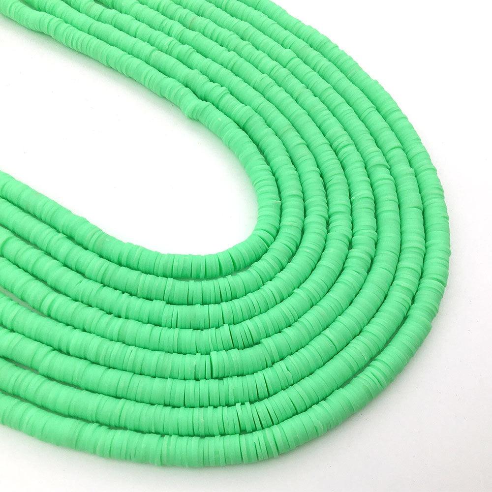 350pcs 6mm Flat Round Beads Loose Spacer Beads for Jewelry Making Women Needlework Bracelet Necklace Earrings Flat Round Loose Handmade Spacer Beads