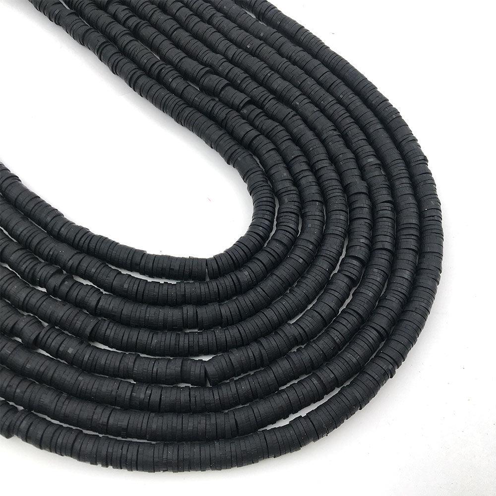 350pcs 6mm Flat Round Beads Loose Spacer Beads for Jewelry Making Women Needlework Bracelet Necklace Earrings Flat Round Loose Handmade Spacer Beads