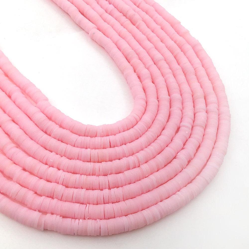 350pcs 6mm Flat Round Beads Loose Spacer Beads for Jewelry Making Women Needlework Bracelet Necklace Earrings Flat Round Loose Handmade Spacer Beads