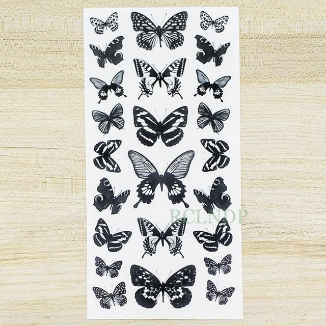 3D Butterfly Waterproof Temporary Tattoo Sticker Snake Flowers Elegant Small Popular Tattoo For Womens Mens - STEVVEX Beauty - 103, 3D Tattoo, Animal Tattoo, Arm Tattoo, Back Tattoo, Beauty, Black Tattoos, Body Tattoo, Boys Tattoo, Butterfly Tattoo, Children Tattoo, Colorful Tattoo, Different Tattoo, Leg Tattoo, Lotus Tattoo, Luxury Tattoo, Men Tattoo, Mens Tattoo, Party Tattoo, Red Flower Tattoo, Tattoo - Stevvex.com