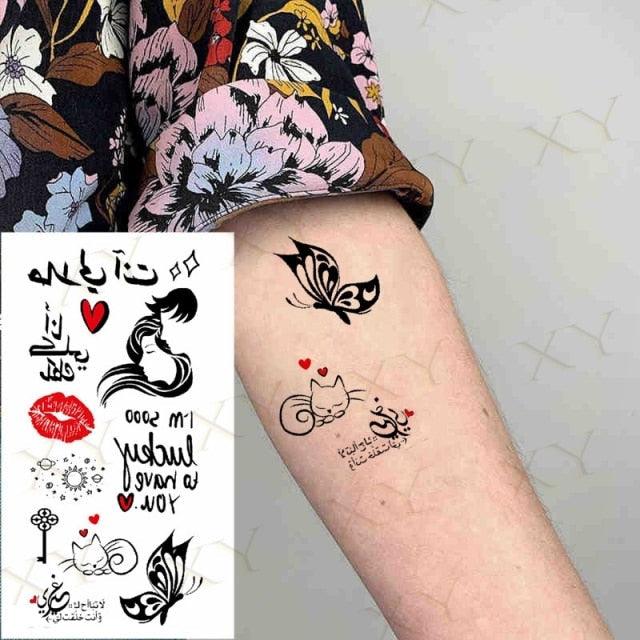 3D Butterfly Waterproof Temporary Tattoo Sticker Snake Flowers Elegant Small Popular Tattoo For Womens Mens - STEVVEX Beauty - 103, 3D Tattoo, Animal Tattoo, Arm Tattoo, Back Tattoo, Beauty, Black Tattoos, Body Tattoo, Boys Tattoo, Butterfly Tattoo, Children Tattoo, Colorful Tattoo, Different Tattoo, Leg Tattoo, Lotus Tattoo, Luxury Tattoo, Men Tattoo, Mens Tattoo, Party Tattoo, Red Flower Tattoo, Tattoo - Stevvex.com