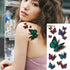 3D Butterfly Waterproof Temporary Tattoo Sticker Snake Flowers Elegant Small Popular Tattoo For Womens Mens - STEVVEX Beauty - 103, 3D Tattoo, Animal Tattoo, Arm Tattoo, Back Tattoo, Beauty, Black Tattoos, Body Tattoo, Boys Tattoo, Butterfly Tattoo, Children Tattoo, Colorful Tattoo, Different Tattoo, Leg Tattoo, Lotus Tattoo, Luxury Tattoo, Men Tattoo, Mens Tattoo, Party Tattoo, Red Flower Tattoo, Tattoo - Stevvex.com