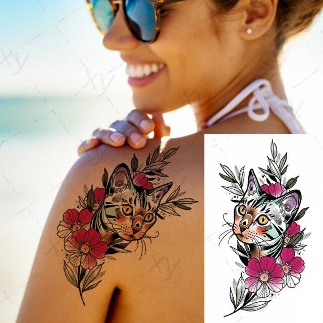 3D Butterfly Waterproof Temporary Tattoo Sticker Snake Flowers Elegant Small Popular Tattoo For Womens Mens - STEVVEX Beauty - 103, 3D Tattoo, Animal Tattoo, Arm Tattoo, Back Tattoo, Beauty, Black Tattoos, Body Tattoo, Boys Tattoo, Butterfly Tattoo, Children Tattoo, Colorful Tattoo, Different Tattoo, Leg Tattoo, Lotus Tattoo, Luxury Tattoo, Men Tattoo, Mens Tattoo, Party Tattoo, Red Flower Tattoo, Tattoo - Stevvex.com