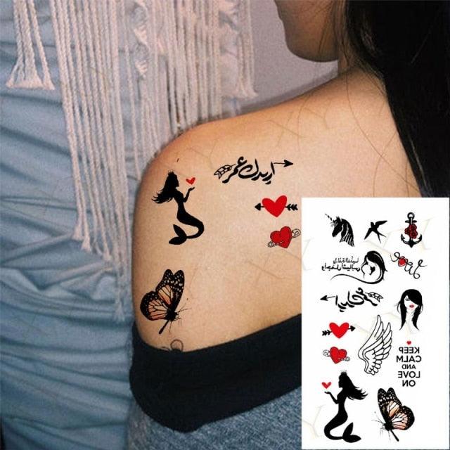 3D Butterfly Waterproof Temporary Tattoo Sticker Snake Flowers Elegant Small Popular Tattoo For Womens Mens - STEVVEX Beauty - 103, 3D Tattoo, Animal Tattoo, Arm Tattoo, Back Tattoo, Beauty, Black Tattoos, Body Tattoo, Boys Tattoo, Butterfly Tattoo, Children Tattoo, Colorful Tattoo, Different Tattoo, Leg Tattoo, Lotus Tattoo, Luxury Tattoo, Men Tattoo, Mens Tattoo, Party Tattoo, Red Flower Tattoo, Tattoo - Stevvex.com