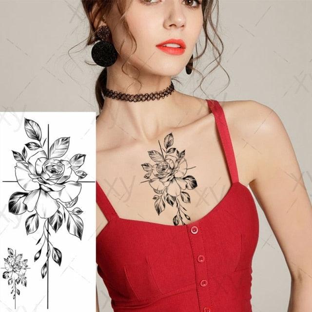 3D Butterfly Waterproof Temporary Tattoo Sticker Snake Flowers Elegant Small Popular Tattoo For Womens Mens - STEVVEX Beauty - 103, 3D Tattoo, Animal Tattoo, Arm Tattoo, Back Tattoo, Beauty, Black Tattoos, Body Tattoo, Boys Tattoo, Butterfly Tattoo, Children Tattoo, Colorful Tattoo, Different Tattoo, Leg Tattoo, Lotus Tattoo, Luxury Tattoo, Men Tattoo, Mens Tattoo, Party Tattoo, Red Flower Tattoo, Tattoo - Stevvex.com