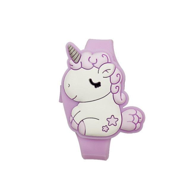 3D Childrens Watch Cute Unicorn LED Electronic Kids Watches Boys Girls Silicone Toy Wristwatches Learning Time 3D Cute Toddler Shape Clamshell Design Kids Digital Led Watch For Kids Birthday Presents Gifts