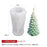 3D Christmas Candle Silicone Mold Santa Claus Christmas Tree 3D Silicone Candle Resin Mold DIY Aromatherapy Wax Candle Soap Concrete Clay Craft Cake Home Party Decor Creative DIY Scented Aromatherapy Candle Making Mold Decor