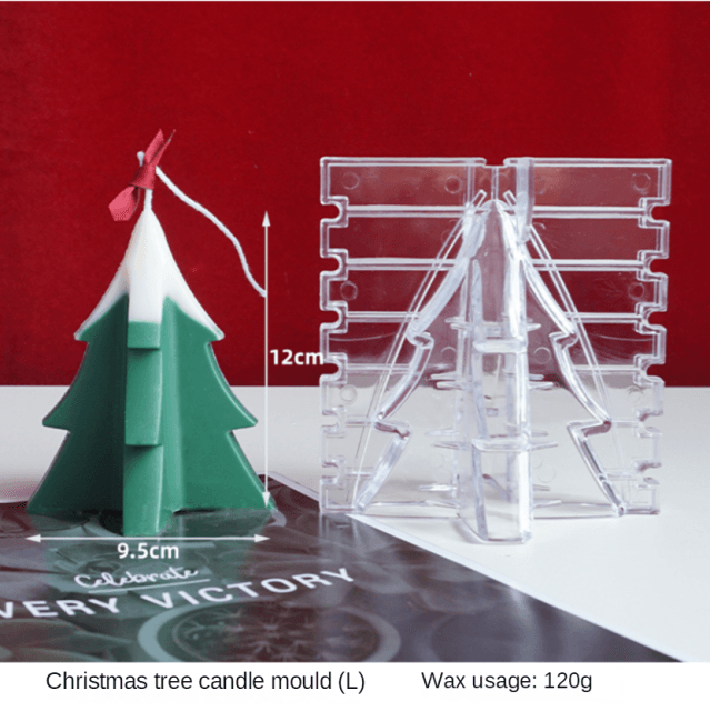 3D Christmas Tree Candle Mold DIY Scented Candle Christmas Tree Silicone Mold Candle Soap Mold Flexible Mold For Candle Making Pine Tree Molds DIY Cake Decorating Candle Silicone Mold Pine Tree Resin Soap Mold Christmas Gift Craft Home Decor