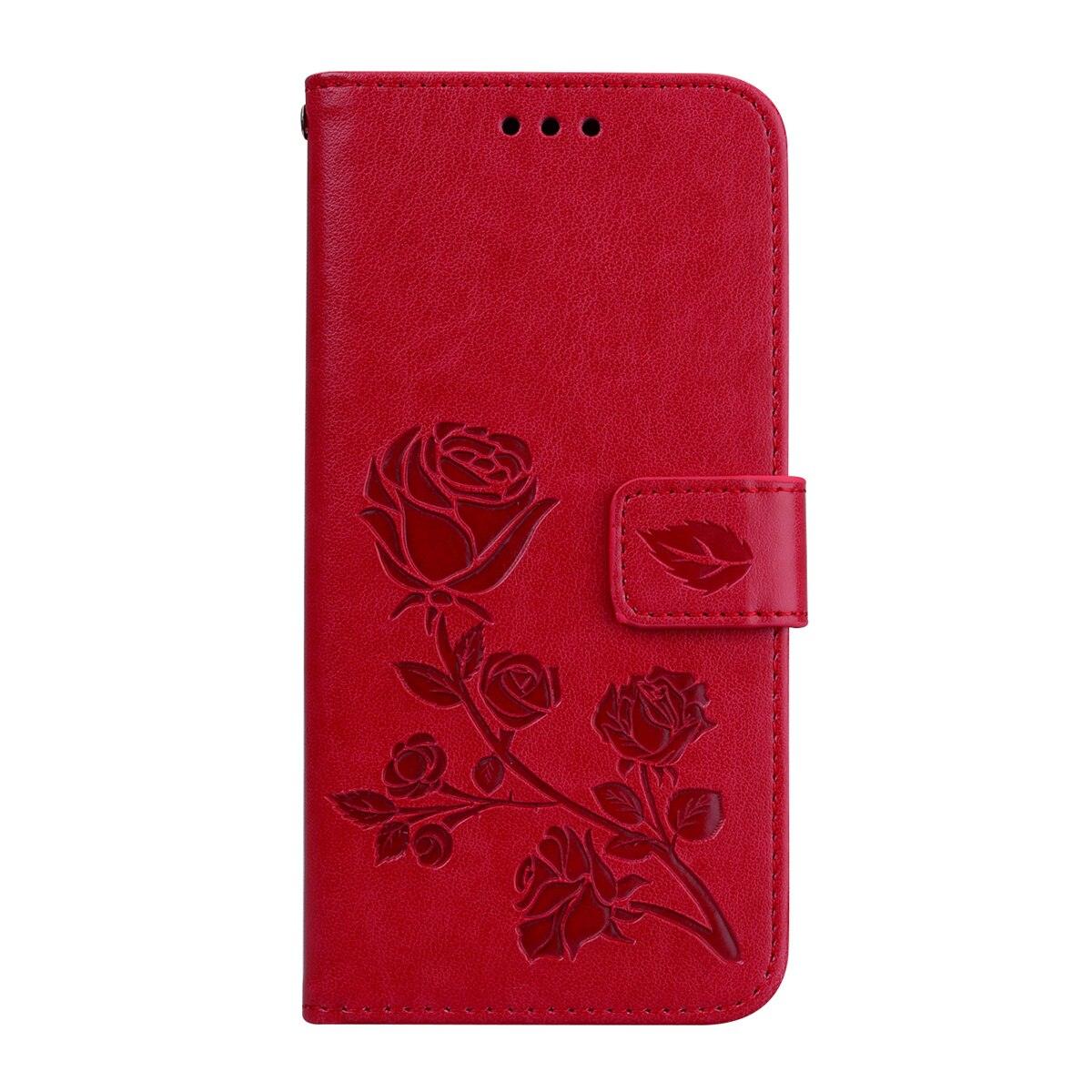 3D Embossing Flip Leather Case For Xiaomi Redmi Note 7 6 Pro 5 4 Redmi 7 7A GO 6A 5A 4X 5 Plus S2 3S Mi A2 Lite A2Lite A1 Magnetic Wrist Strap Flip Shockproof Leather Case