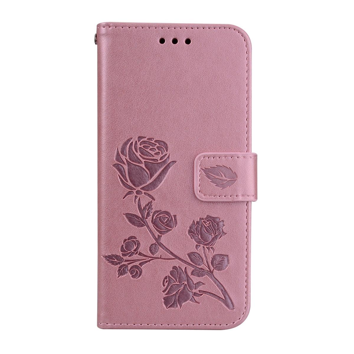 3D Embossing Flip Leather Case For Xiaomi Redmi Note 7 6 Pro 5 4 Redmi 7 7A GO 6A 5A 4X 5 Plus S2 3S Mi A2 Lite A2Lite A1 Magnetic Wrist Strap Flip Shockproof Leather Case