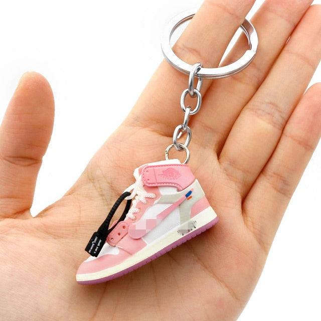 3D Mini Basketball Shoes Keychain For Men Boys Basketball Shoes Sneaker Sports Collection Mini Retro Shoe Keychains Rubber Sneaker Keychains Model Car Keychains Sneakers Enthusiast Keyring Auto Backpack Pendant Gift