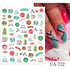 3D Nail Stickers Decals Snowflakes Elk Bear Christmas Xmas Transfer Stickers Nail Art Self-Adhesive Decals Decoration  Nail Art Stickers Decals Christmas Snowflake Bronzing Christmas Slider Nail Art 3D Decals Decoration