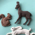 3D Rabbit Squirrel Fawn Bunny Silicone Mould Fondant Cake Chocolate Soap Mold Cupcake Tool Kitchen Dessert Accessories Appliance Squirrel Fawn Bunny Shape Silicone Ice Cube Mold Silicone Fondant Mold Chocolate Mold Soap Mold