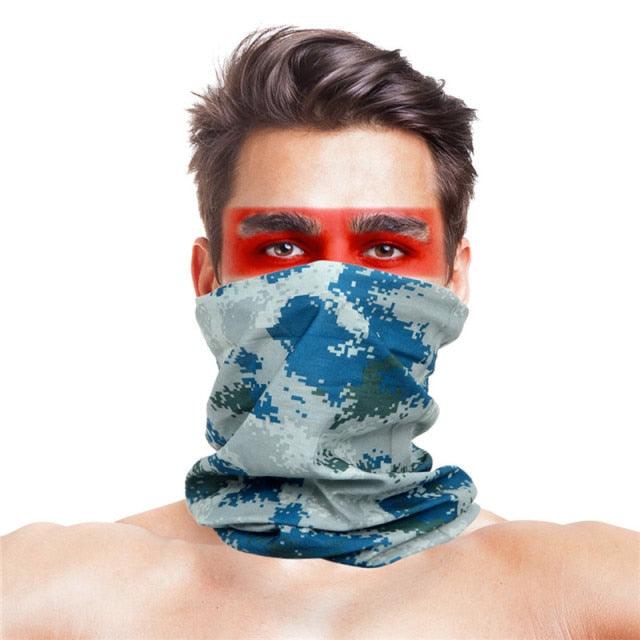 3D Scarf Uniesx Men Women Bandanas Polyester Breathable Windproof Anti UV Neck Cover Camping Hiking Climbing Face Mask Headband Windproof Head Scarves Neck Warmer Cycling Camping Hiking Men Women Fashion Magic Scarves Turban Outdoor Headband Bandanas