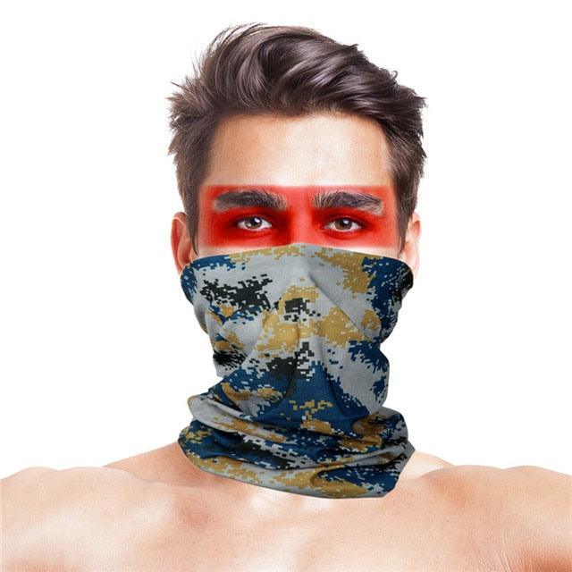 3D Scarf Uniesx Men Women Bandanas Polyester Breathable Windproof Anti UV Neck Cover Camping Hiking Climbing Face Mask Headband Windproof Head Scarves Neck Warmer Cycling Camping Hiking Men Women Fashion Magic Scarves Turban Outdoor Headband Bandanas