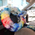 3PCS Fur Steering Wheel Cover Set Real Sheepskin Auto Plush Warm Fluffy Fuzzy Women Winter Fashion Wool Fur Soft Furry Steering Wheel Covers Blue Fluffy Handbrake Cover Gear Shift Cover Fuzz Warm Non-slip Car Decoration Car Accessories for Women Girl