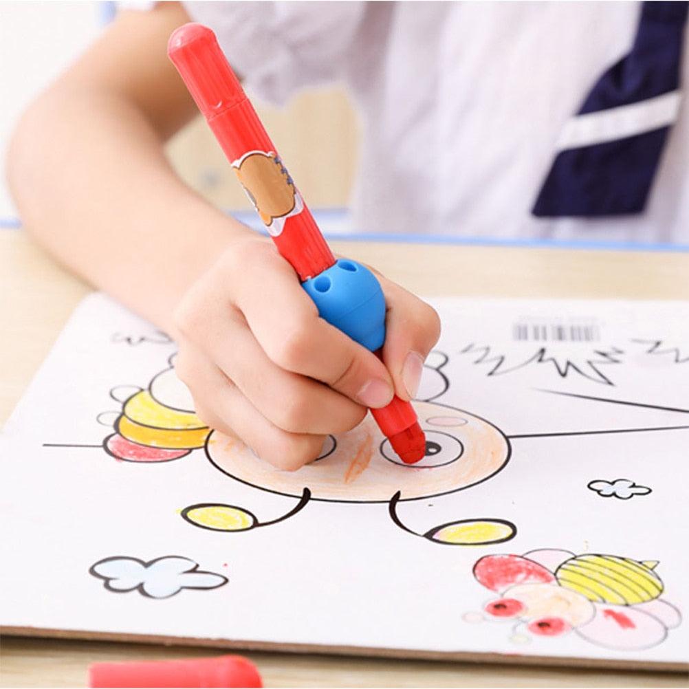 3Pcs Silicone Writing Aid Grip Pencil Aids Children for Child Pencil Pen School Pencil Grips for Kids Adults Silicone Pencil Grips Round Handwriting Aid Tools for Handwriting Drawing