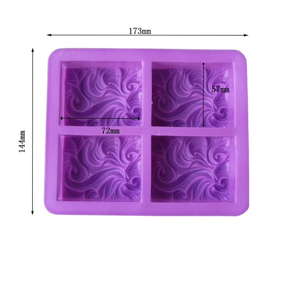 4-Cavity Wavy Flower Silicone Handmade Soap Mold Cake Mold Aromatherapy Plaster Mold Essential Oil Soap Mold 4-Cavity Ocean Wave Soap Mold, Silicone Sea Wave Cake Pan - ALLURELATION - 544, Baking Cup, Baking Mold, Baking Tools, Best Selling Molds, Cake Molds, Cavity Mold, Chocolate Mold, Cookie Molds, Cupcake, Decoration Molds, Decoration Tool, Donut Molds, Fondant Mold, Food Decoration, Kitchen Accessories, Kitchen Baking Mold, Latest Molds, Molds, Moulds, No Peculiar Smell - Stevvex.com