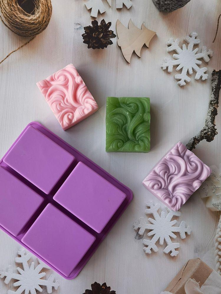 4-Cavity Wavy Flower Silicone Handmade Soap Mold Cake Mold Aromatherapy Plaster Mold Essential Oil Soap Mold 4-Cavity Ocean Wave Soap Mold, Silicone Sea Wave Cake Pan - ALLURELATION - 544, Baking Cup, Baking Mold, Baking Tools, Best Selling Molds, Cake Molds, Cavity Mold, Chocolate Mold, Cookie Molds, Cupcake, Decoration Molds, Decoration Tool, Donut Molds, Fondant Mold, Food Decoration, Kitchen Accessories, Kitchen Baking Mold, Latest Molds, Molds, Moulds, No Peculiar Smell - Stevvex.com