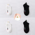 4 Pair/Lot Low Tube Boat Socks Gold Silk Embroidery Mouse Ankle Women Socks Cotton Low Cut Thin No Show Boat Socks For Men And Women