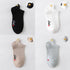 4 Pair/Lot Low Tube Boat Socks Gold Silk Embroidery Mouse Ankle Women Socks Cotton Low Cut Thin No Show Boat Socks For Men And Women