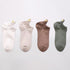 4 Pairs Fashion Socks New Spring Cotton Non-Slip No-Show Boat Socks Novelty Girls Cute Heart Embroidery Casual Funny Ankle Socks Pack For Women