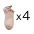 4 Pairs Fashion Socks New Spring Cotton Non-Slip No-Show Boat Socks Novelty Girls Cute Heart Embroidery Casual Funny Ankle Socks Pack For Women