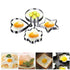 4 Style Stainless Steel Egg Shaper Pancake Mould Omelette Mold Heart Shape Frying Egg Cooking Tool Kitchen Accessories Gadget Stainless Steel Fried Egg Ring Mold Omelette Pancake Rings Cute Shape Egg Mold Cooking Tools