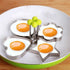 4 Style Stainless Steel Egg Shaper Pancake Mould Omelette Mold Heart Shape Frying Egg Cooking Tool Kitchen Accessories Gadget Stainless Steel Fried Egg Ring Mold Omelette Pancake Rings Cute Shape Egg Mold Cooking Tools