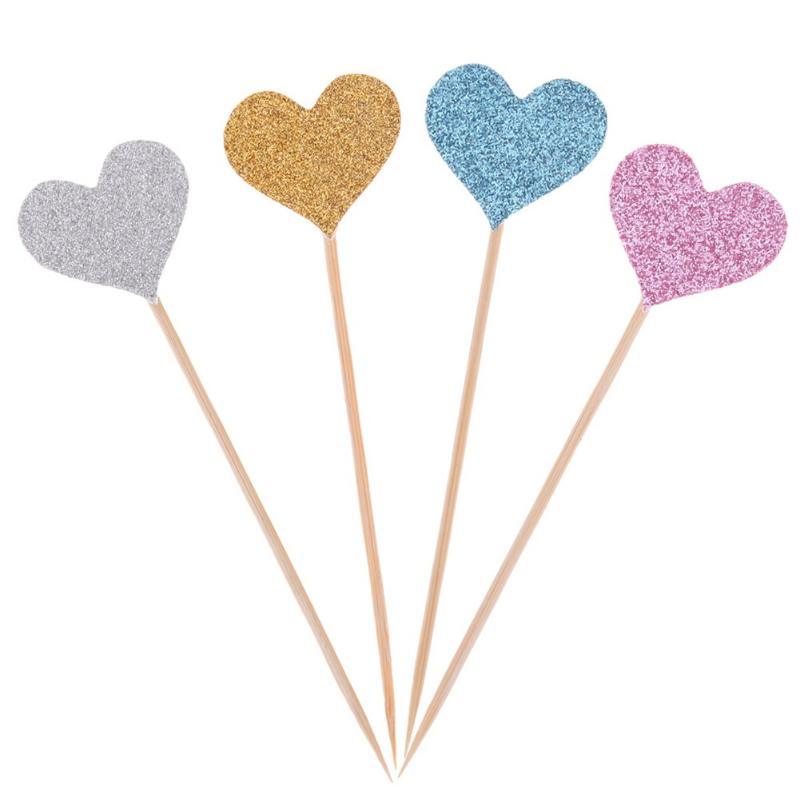 40pcs/set Bling Heart Shape Insert Cards With Toothpick For Wedding Birthday Party Cute Lovely Gifts Cake Decorations Cocktail Picks Handmade Heart Shape Bamboo Toothpicks - ALLURELATION - 508, Bamboo Toothpicks, Birthday, birthday toppers, cake decor, Cake Decorations, cake sticks, Cards With Toothpick, Cocktail Picks, colorful cake sticks, cute birthday sticks, cute heart sticks, Handmade Cake sticks, Heart Shape Bamboo Toothpicks, Heart Shape Insert Cards, party cake decor, sandwich sticks - Stevvex.com