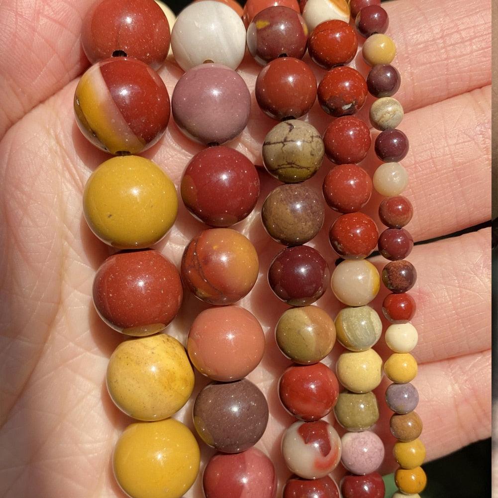 42 Style Natural Stone Beads 4 6 8 10mm Round Beads for Jewelry Making Bracelets Round Loose Beads for Jewelry Making Bracelet