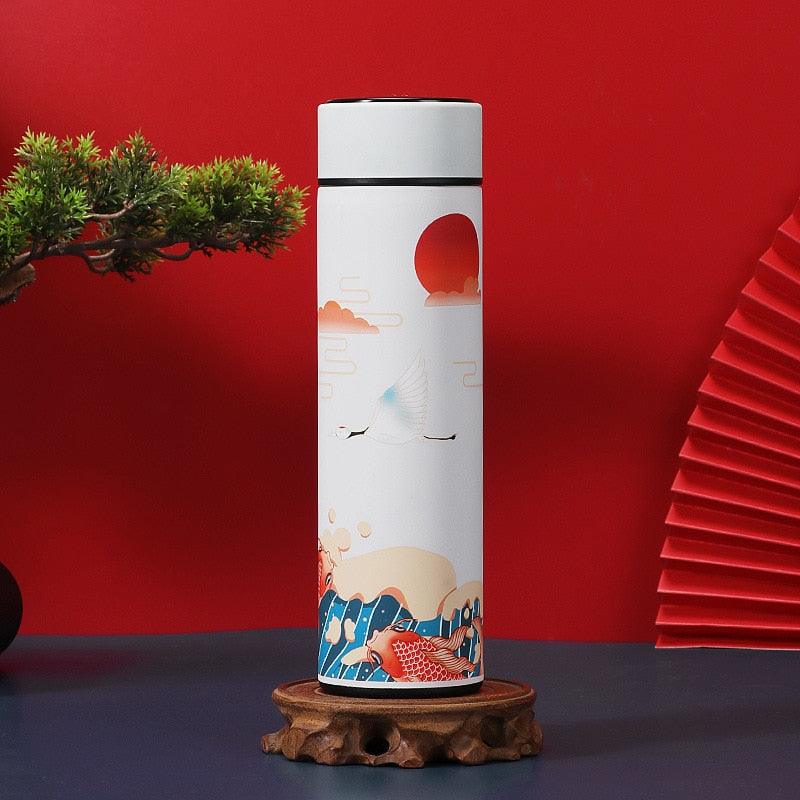 450mln Style Intelligent Thermos Bottle Classical Style Touch Display Stainless Steel Vacuum Flask Mug Water Bottles Temperature Display Insulated Vacuum Insulated 304 Stainless Steel Water Bottle Heat Resistant Insulated  Water Bottle