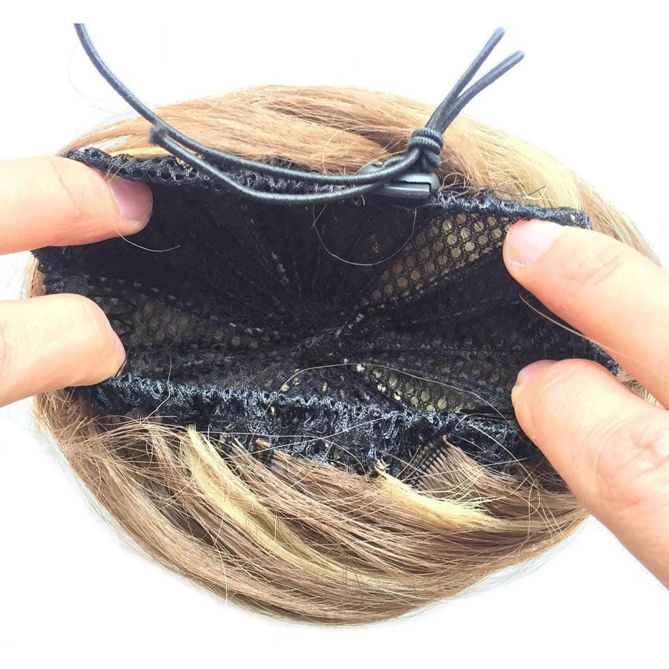 45g Hair Bun Women Chignon Synthetic Hair Extension Donut Chignon Roller Hairpieces Fake Hair Bun Drawstring Ponytail Clip in Hair Extension For Volumized Hair Buns For Girls