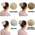 45g Hair Bun Women Chignon Synthetic Hair Extension Donut Chignon Roller Hairpieces Fake Hair Bun Drawstring Ponytail Clip in Hair Extension For Volumized Hair Buns For Girls