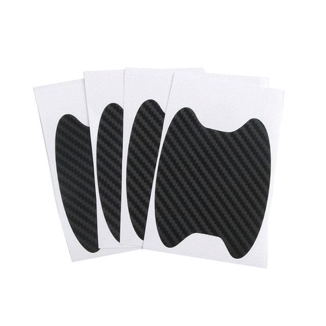 4pcs Universal Carbon Fiber Auto Car Door Handle Stickers Car Handle Protection Premium Car Door Cup Scratch Protector TPU Carbon Fiber Like 3D Stickers Universal Auto Door Cup Scratch Protection Cover Car Handle Anti Scratch Stickers Car Accessories