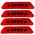 4Pcs/Set Car Door Stickers Car OPEN Reflective Tape Warning Mark Anti-Collision Universal Safety Reflective Open Notice Bicycle Car Door Stickers DIY Car Open Reflective Tape Warning Mark Reflective Open Notice Bicycle Accessories Car Decoration