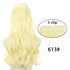 5 Clip In Hair Extension Heat Resistant Fake Hairpieces Long Wavy Hairstyles Synthetic Clip Golden On Hair Extensions Straight Hair Extensions with Invisible Fish Line Layered Hairpiece