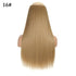 5 Clip In Hair Extension Heat Resistant Fake Hairpieces Long Wavy Hairstyles Synthetic Clip Golden On Hair Extensions Straight Hair Extensions with Invisible Fish Line Layered Hairpiece