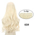 5 Clip In Hair Extension Heat Resistant Fake Hairpieces Long Wavy Hairstyles Synthetic Clip Golden On Hair Extensions Straight Hair Extensions with Invisible Fish Line Layered Hairpiece