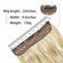 5 Clip In Hair Extension Heat Resistant Fake Hairpieces Long Wavy Hairstyles Synthetic Clip Golden On Hair Extensions Straight Hair Extensions with Invisible Fish Line Layered Hairpiece