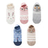 5 Pairs 3D Cartoon Harajuku Cat Cute Heart Invisible Cotton Socks Casual Boat Socks Funny Girl Ankle Sock Set for Women