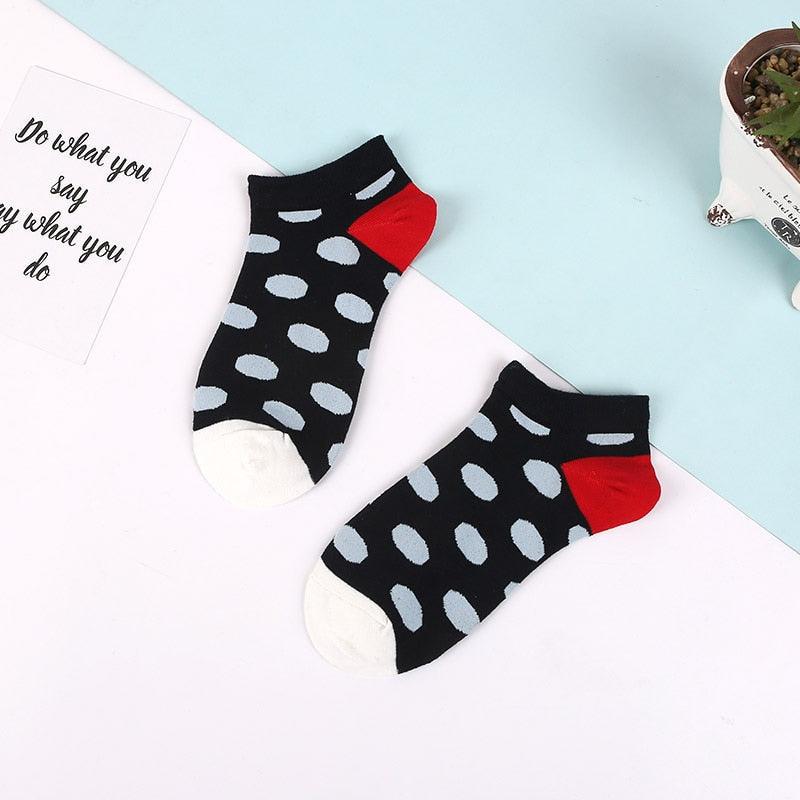 5 Pairs Animal Food Fruit Avocado Zebra Burger Omelets Flamingo Socks Happy Cotton Ankle Funny Combed Out Of Pure Cotton Summer Casual Sock For Men And Women