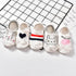 5 Pairs Cute Animal Spring Women Cotton Boat Socks Set Korean Style Funny Cat Dog Panda Low Cut Ankle Short Socks - ALLURELATION - 3D socks, 500, adult socks, animal socks, anime socks, ankle socks, boat socks, breathable socks, cartoon socks, casual socks, cat socks, colorful socks, cotton socks, cute socks, funny socks, girls socks, korean socks, low cut socks, panda socks, short socks, socks for women, womens socks - Stevvex.com